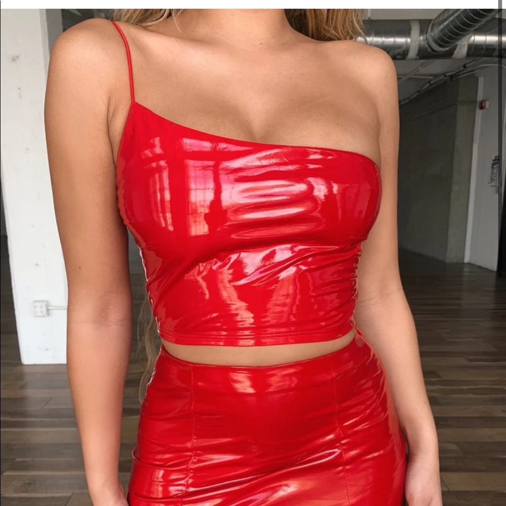 Tiger Mist Darla Top - Red PVC
